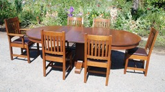 Shown with the original dining chairs from the set which have been sold.  We will be listing the sideboard & server soon. 